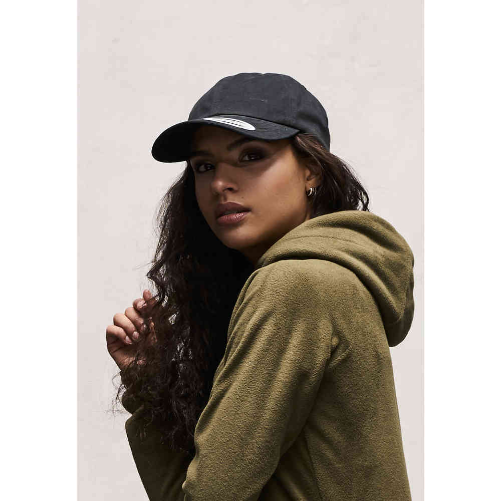 Flexfit - Peached Cotton Twill Dad Cap black one size Casquette - Noir